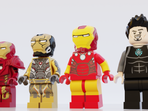 Lego Marvel Heroes Big Collection 3D Model