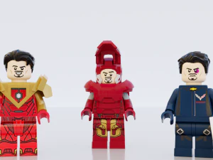 Lego Marvel Heroes Big Collection 3D Model