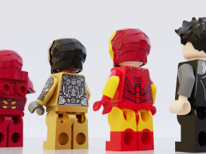 Lego Marvel Heroes Big Collection 3D Model