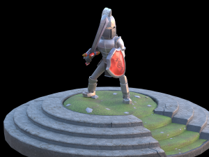 Stylized Low Poly Animated Knight 3Dモデル