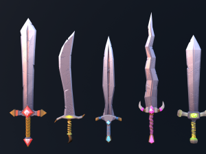Stylized Low Poly Animated Knight 3D Model