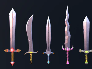 Stylized Low Poly Animated Knight 3D Model