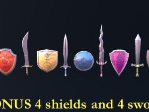 Stylized Low Poly Animated Knight 3D Model