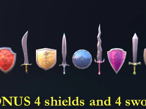 Stylized Low Poly Animated Knight 3D Model