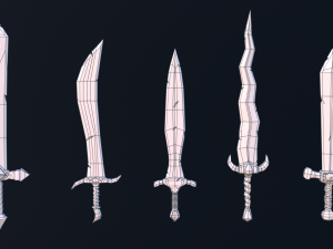 Stylized Low Poly Animated Knight 3D Model