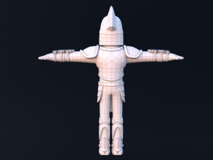 Stylized Low Poly Animated Knight 3D Model