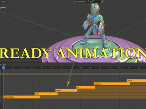 Stylized Low Poly Animated Knight 3D Model