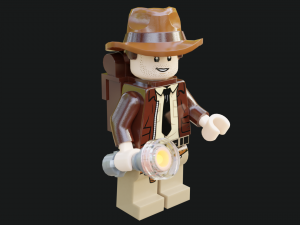 Indiana Jones Lego Minifigures Model 3D