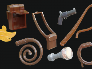 Indiana Jones Lego Minifigures Model 3D