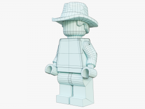 Indiana Jones Lego Minifigures Model 3D