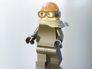 Steampunk Lego Jet with robohelper 3D Model