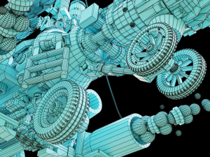 Steampunk Lego Jet with robohelper 3D Model