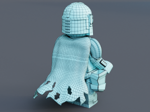 Lego Mandalorian and Grogu 3D Модель
