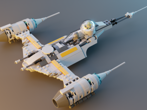 Mandalorian Starfighter N-1 3D Model