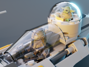 Mandalorian Starfighter N-1 3D Model