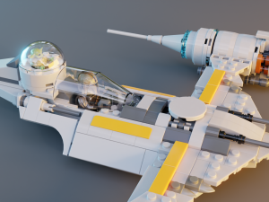 Mandalorian Starfighter N-1 3D Model