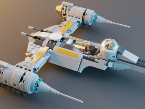 Mandalorian Starfighter N-1 3D Model