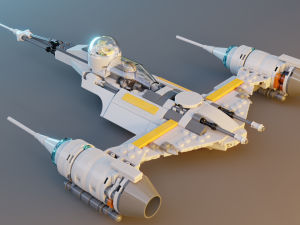 Mandalorian Starfighter N-1 3D Model