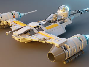 Mandalorian Starfighter N-1 3D Model