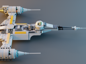 Mandalorian Starfighter N-1 3D Model
