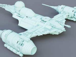 Mandalorian Starfighter N-1 3D Model