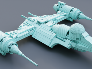 Mandalorian Starfighter N-1 3D Model
