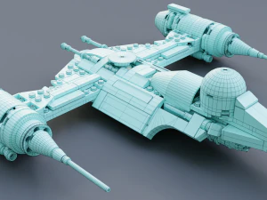 Mandalorian Starfighter N-1 3D Model