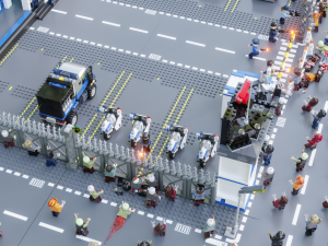 Lego Zombie attack on police station 3D मॉडल