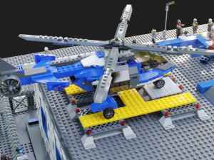 Lego Zombie attack on police station 3D Model