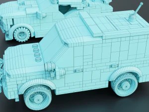 Lego Zombie attack on police station 3D Model