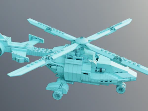 Lego Zombie attack on police station 3D Model