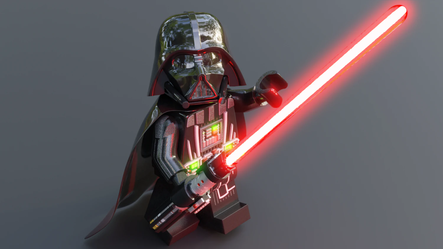 Darth Vader Lego Minifigure 3D Model .c4d .max .obj .3ds .fbx .stl .blend 
