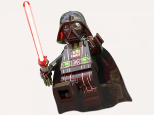 Darth Vader Lego Minifigure 3D Model