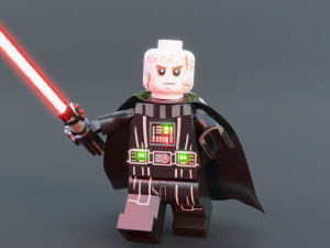 Darth Vader Lego Minifigure Modèle 3D