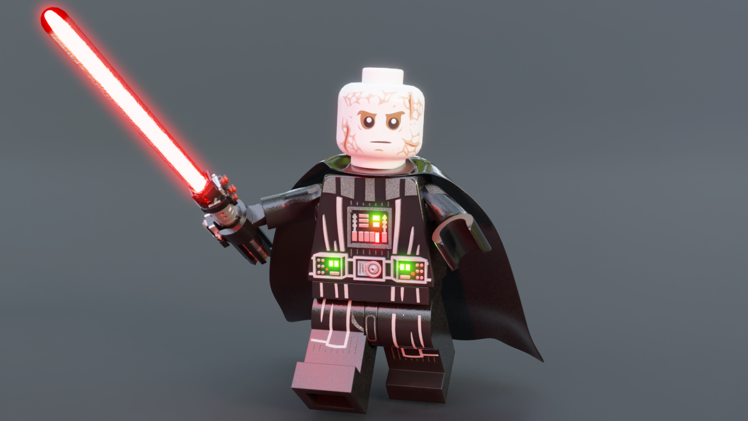 LEGO Minifigure 3D model + PBR Textures