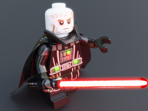 Darth Vader Lego Minifigure Modèle 3D