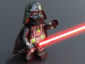 Darth Vader Lego Minifigure 3D Model