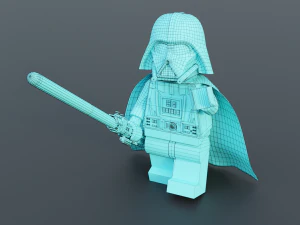 Darth Vader Lego Minifigure 3D Model