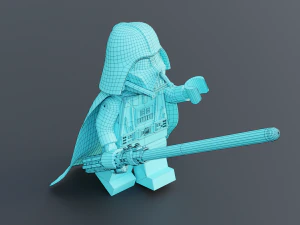 Darth Vader Lego Minifigure 3D Model