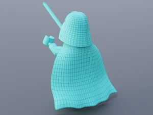 Darth Vader Lego Minifigure 3D Model