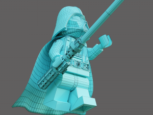 Darth Vader Lego Minifigure Modèle 3D