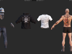 Biker on motorcycle 3D Model