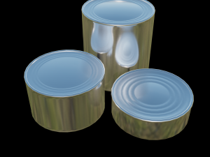 Three free cans Modello 3D