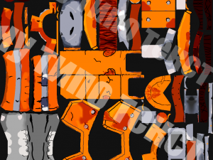 Battle ax handpaint lowpoly game ready 3D 모델