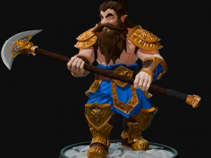 Fantasy Dwarf 3Dモデル