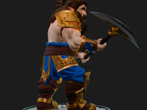 Fantasy Dwarf 3D मॉडल