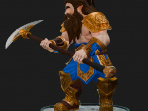 Fantasy Dwarf 3D मॉडल