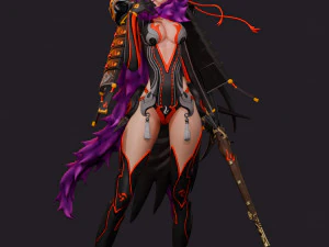 Senhora Japonesa Modelo 3D