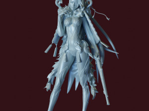 Japanese Lady 3D Модель