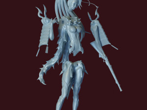 Japanese Lady 3D Модель